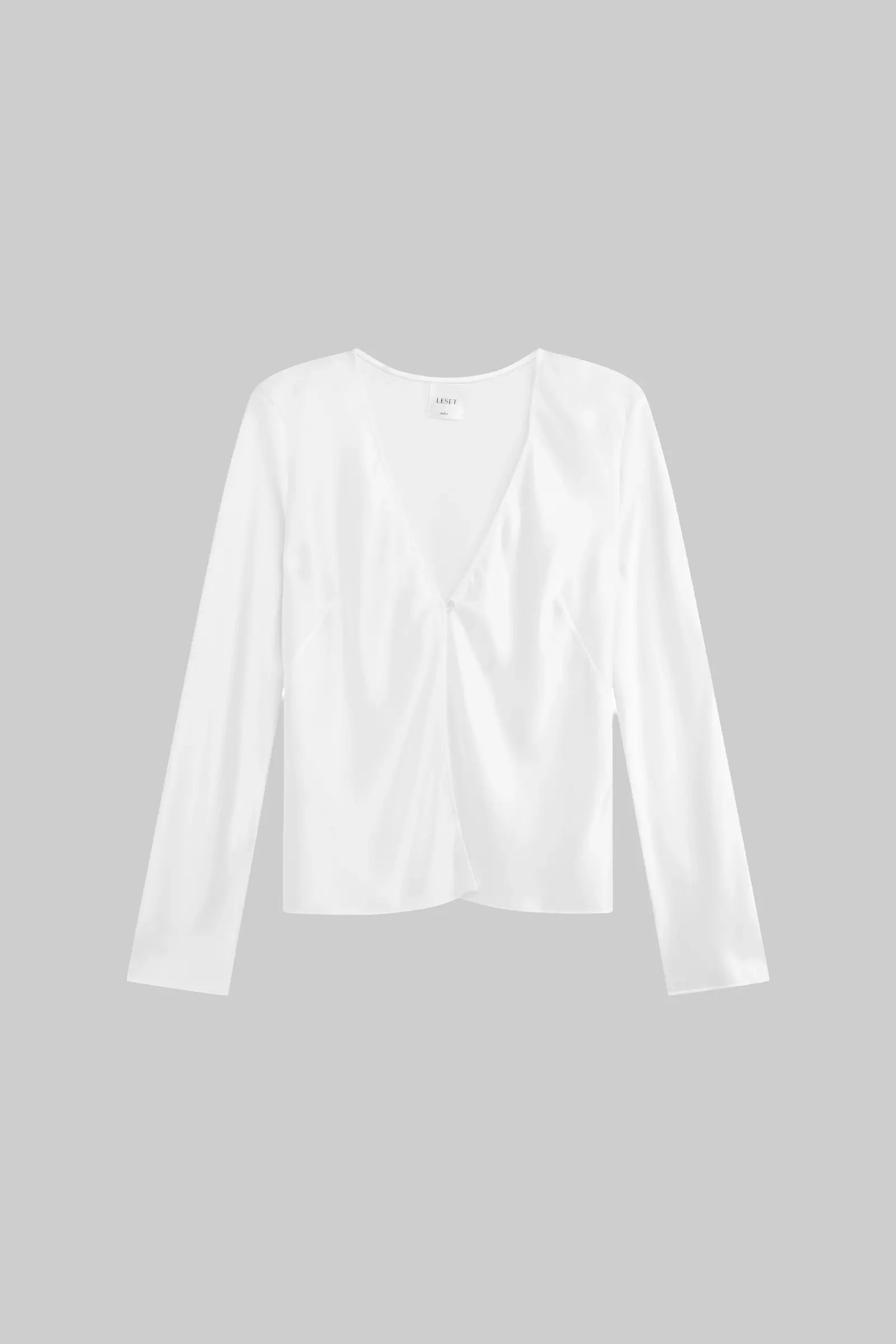 Barb Button Long Sleeve Top-2