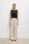 Barb Crop Sleeveless Crew