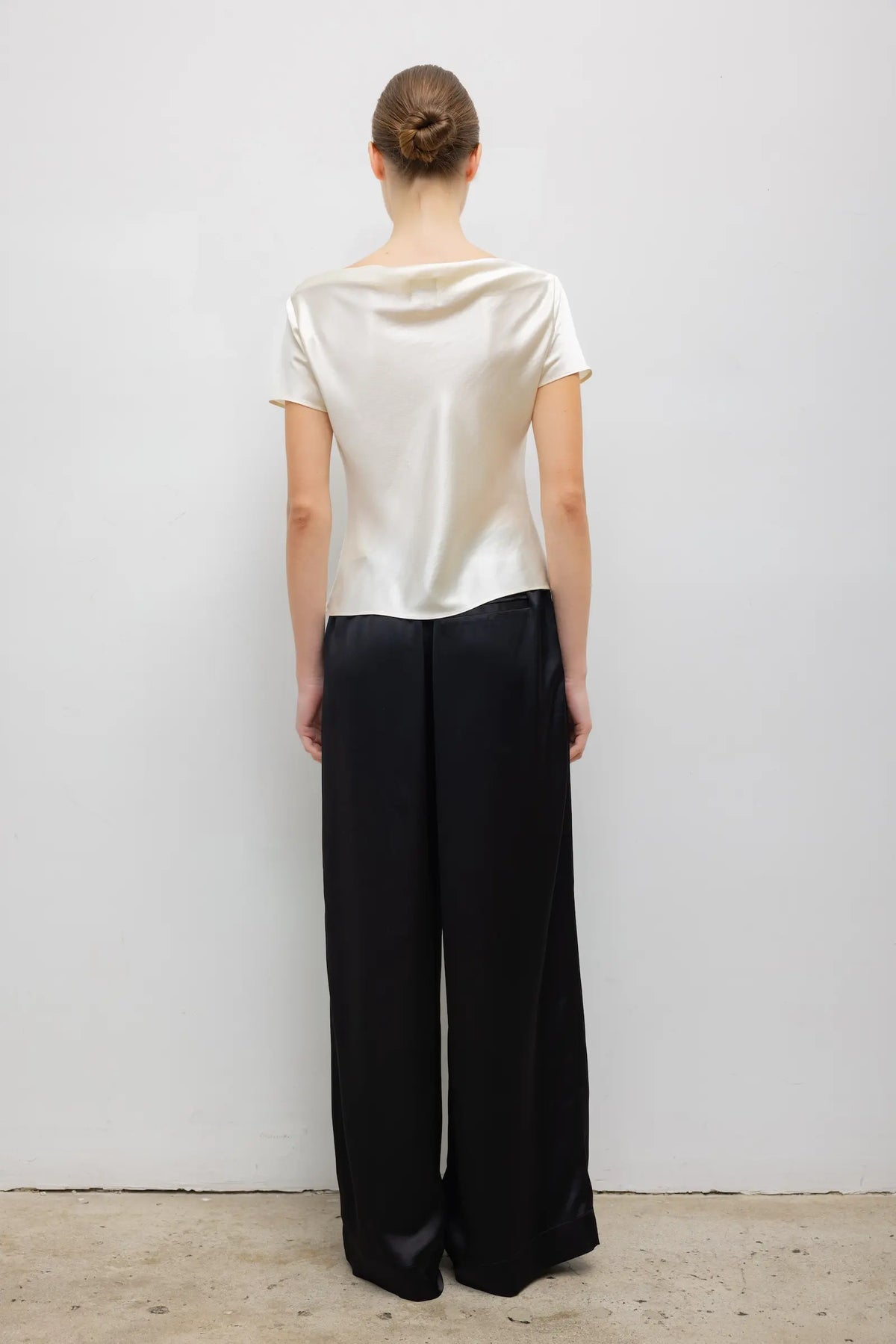 Barb Draped Neck Cap Sleeve - Creme - Image 6