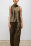 Barb Sleeveless Cowl Neck