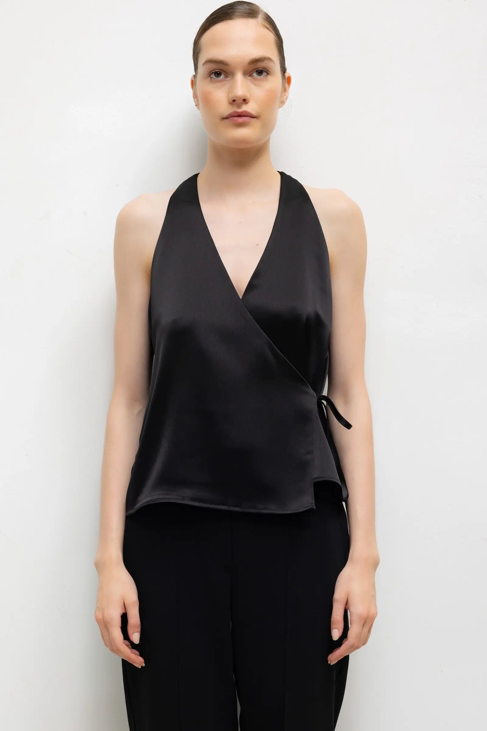 Pre-Order: Barb Sleeveless Wrap Top