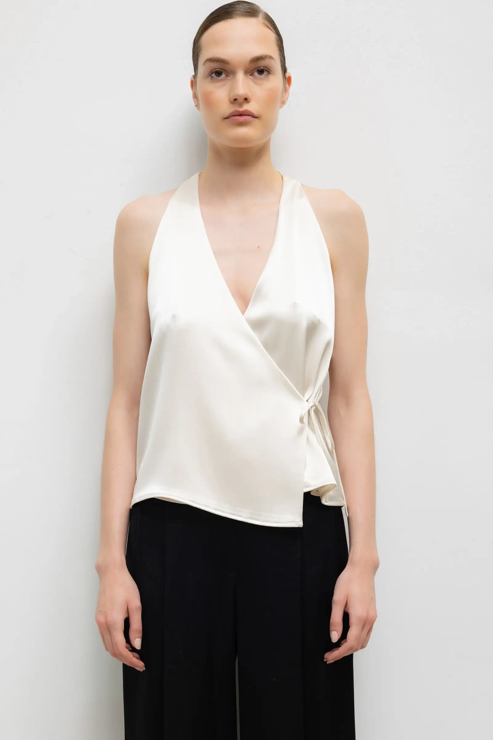 Pre-Order: Barb Sleeveless Wrap Top