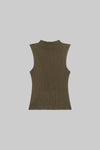 Blake Rib Sleeveless Turtleneck