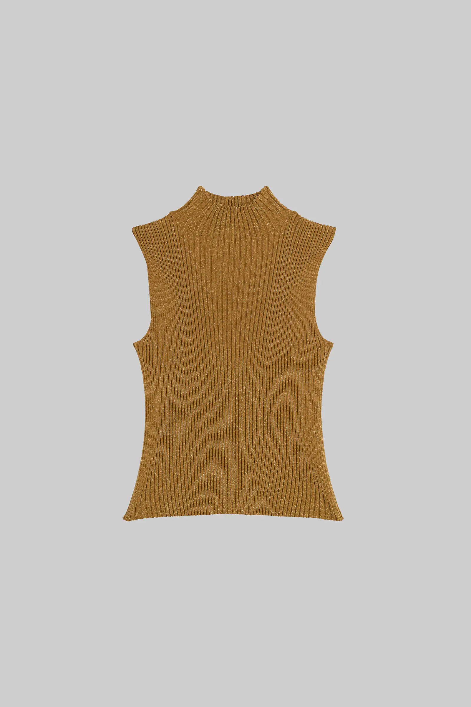 Blake Rib Sleeveless Turtleneck