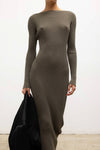 Blake Rib Long Sleeve Maxi