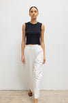 Pointelle Sleeveless Crew