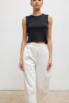 Pointelle Sleeveless Crew