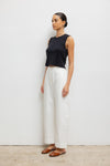 Pointelle Sleeveless Crew