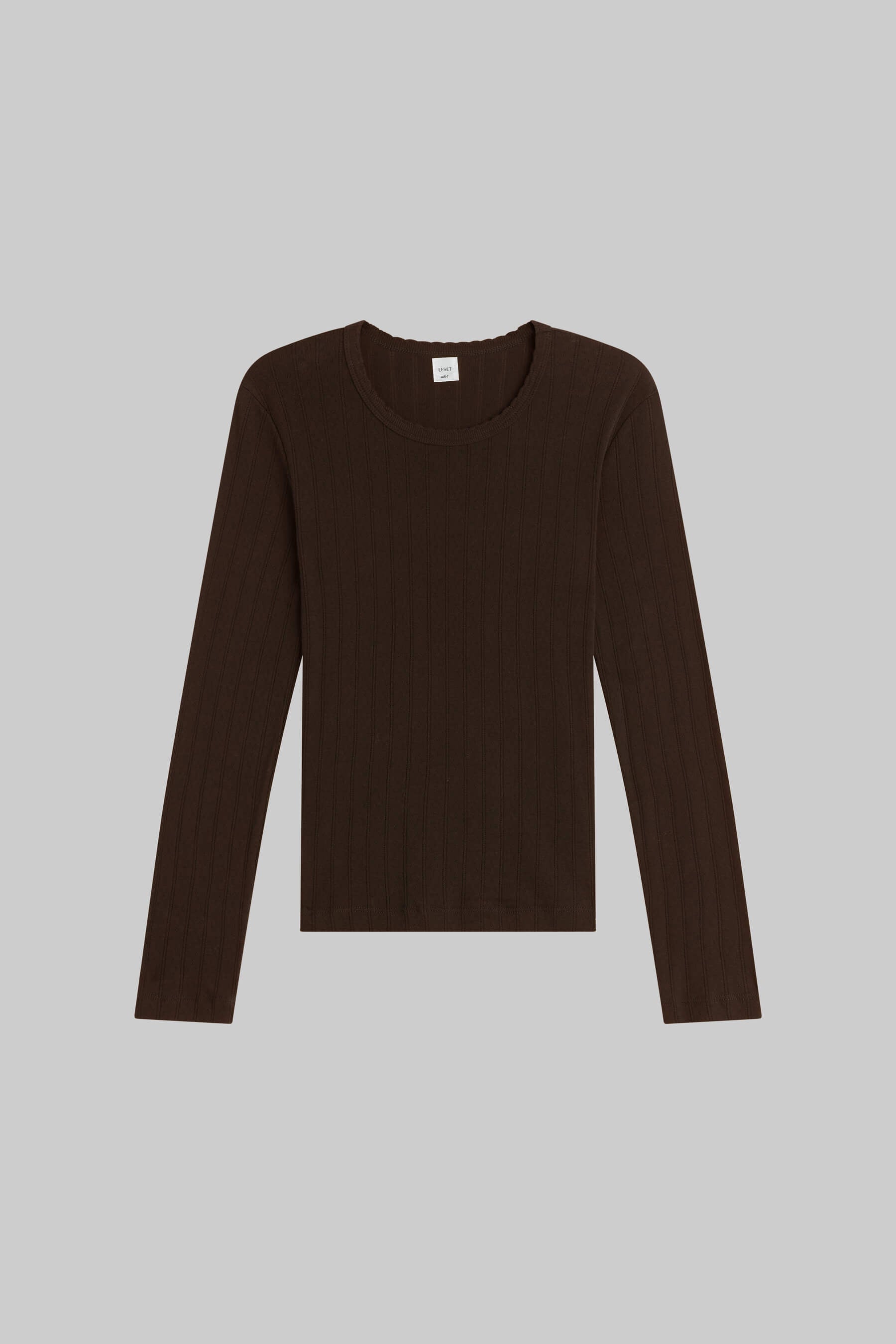 Pre-Order: Pointelle Slim Fit Long Sleeve-2