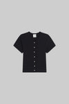 Pointelle Short Sleeve Cardigan