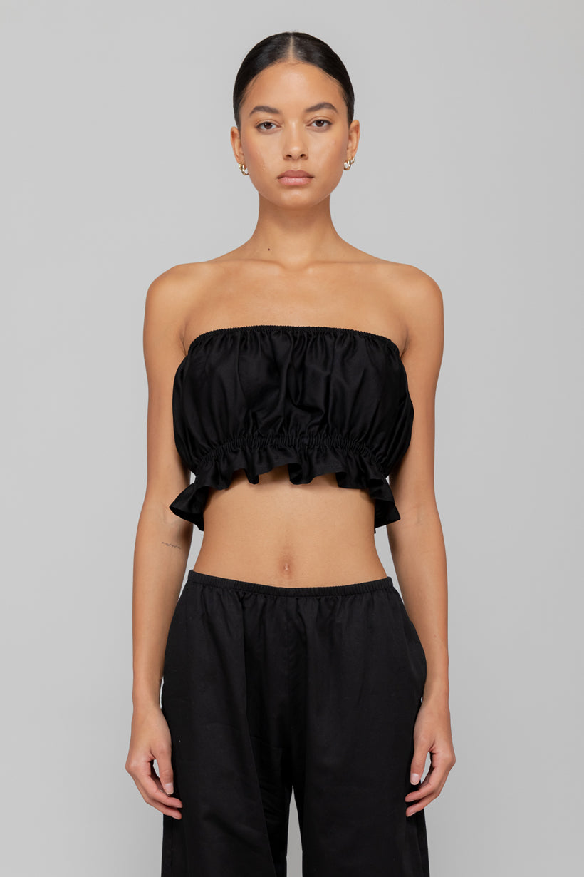 Yoko Ruffle Tube Top