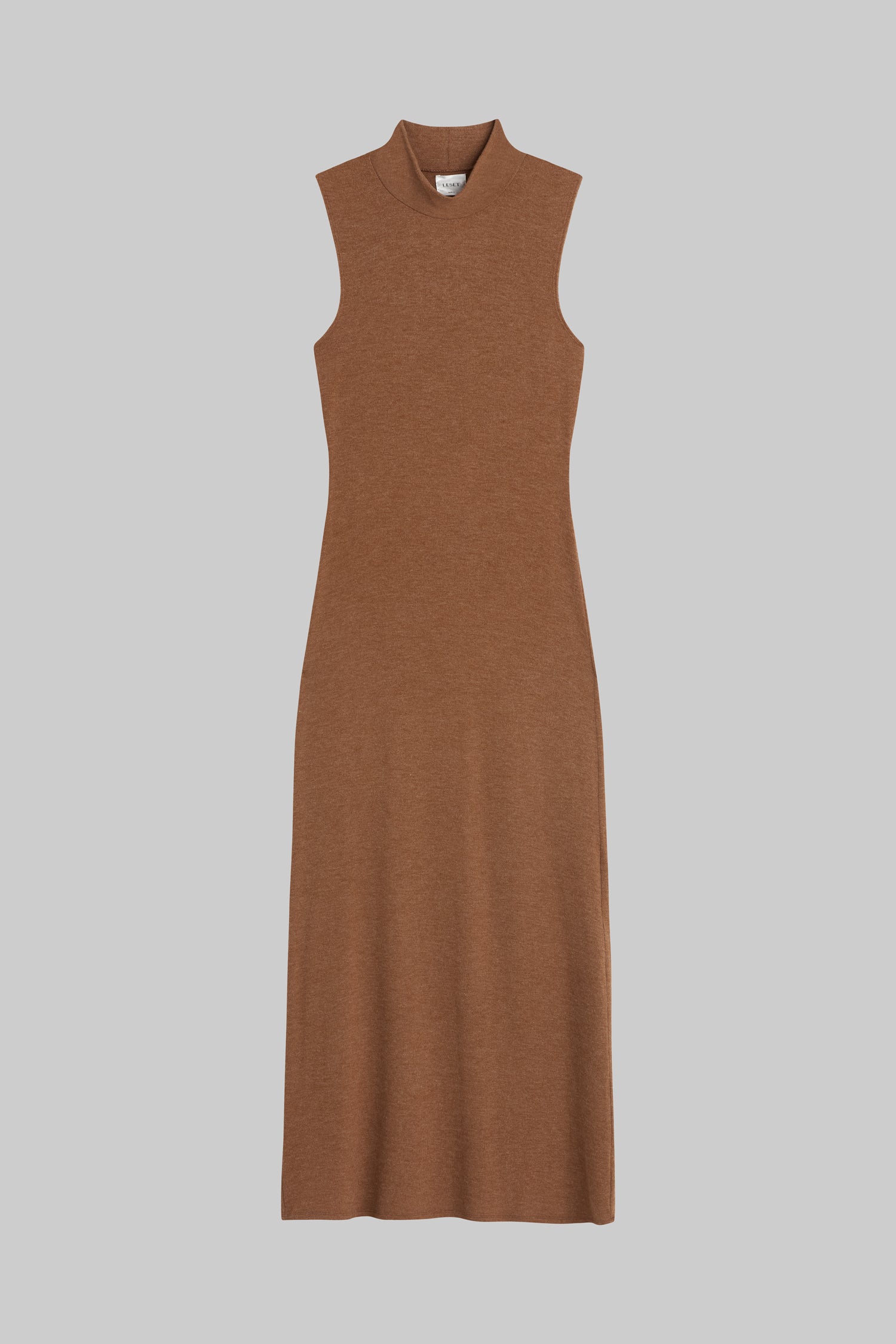 Lauren Sleeveless Turtleneck Maxi Dress-2