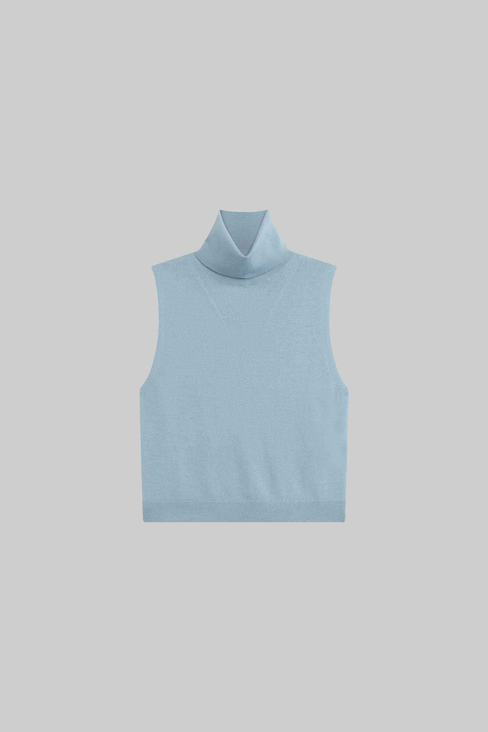 James Sleeveless Turtleneck-2