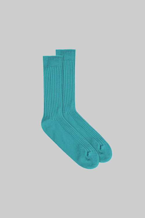 James Rib Socks - Aegean - Image 1