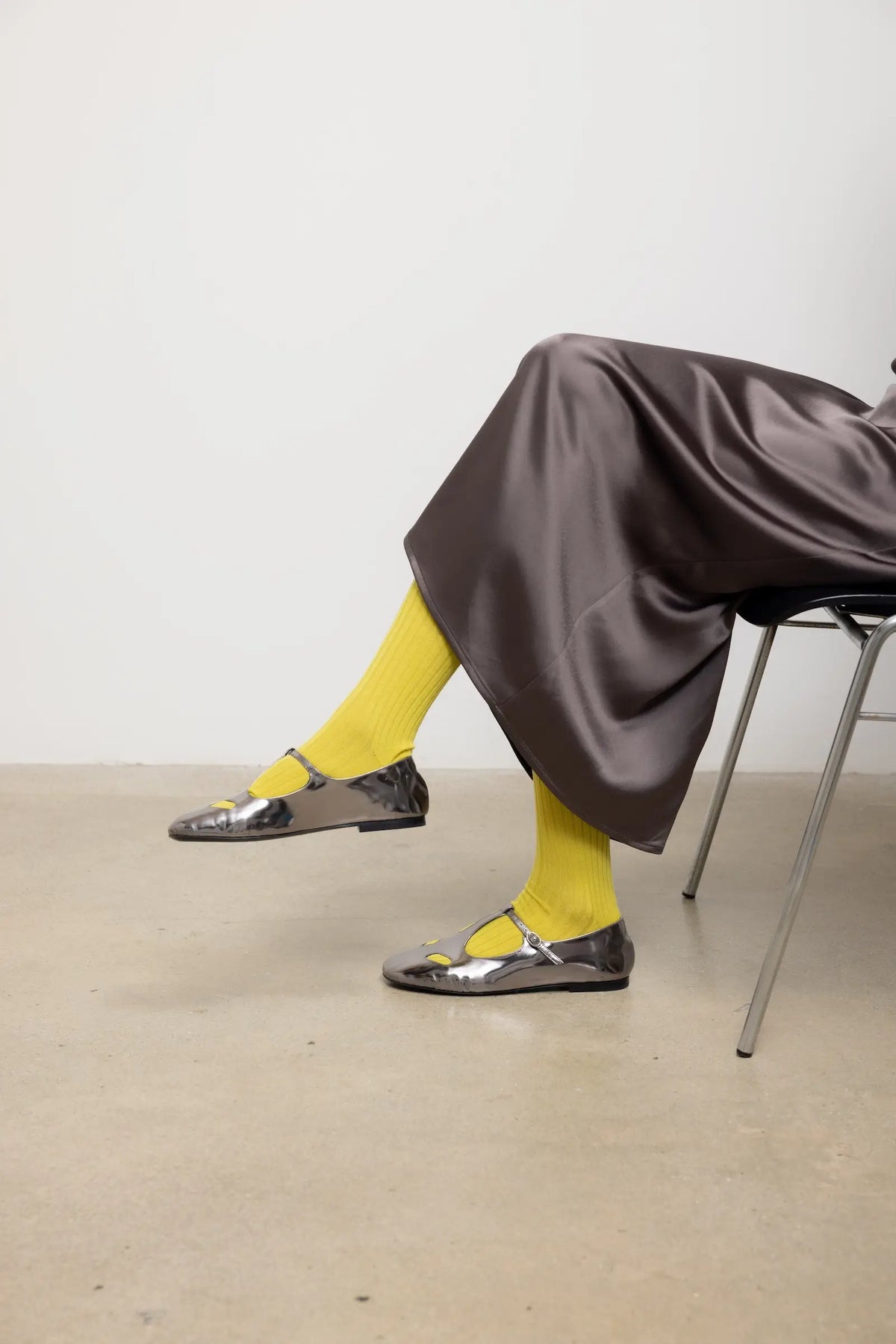 James Rib Socks - Citron - Image 2