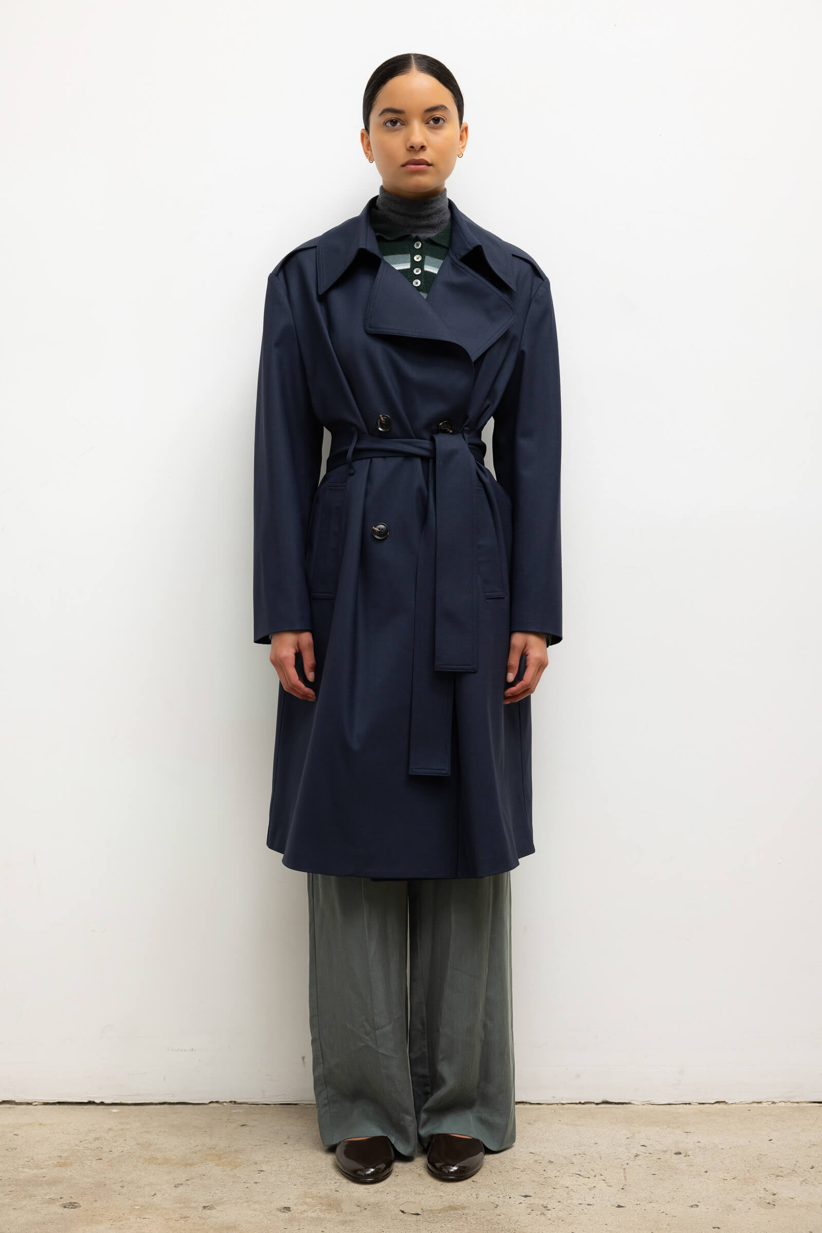 Jane Double Breasted Trench