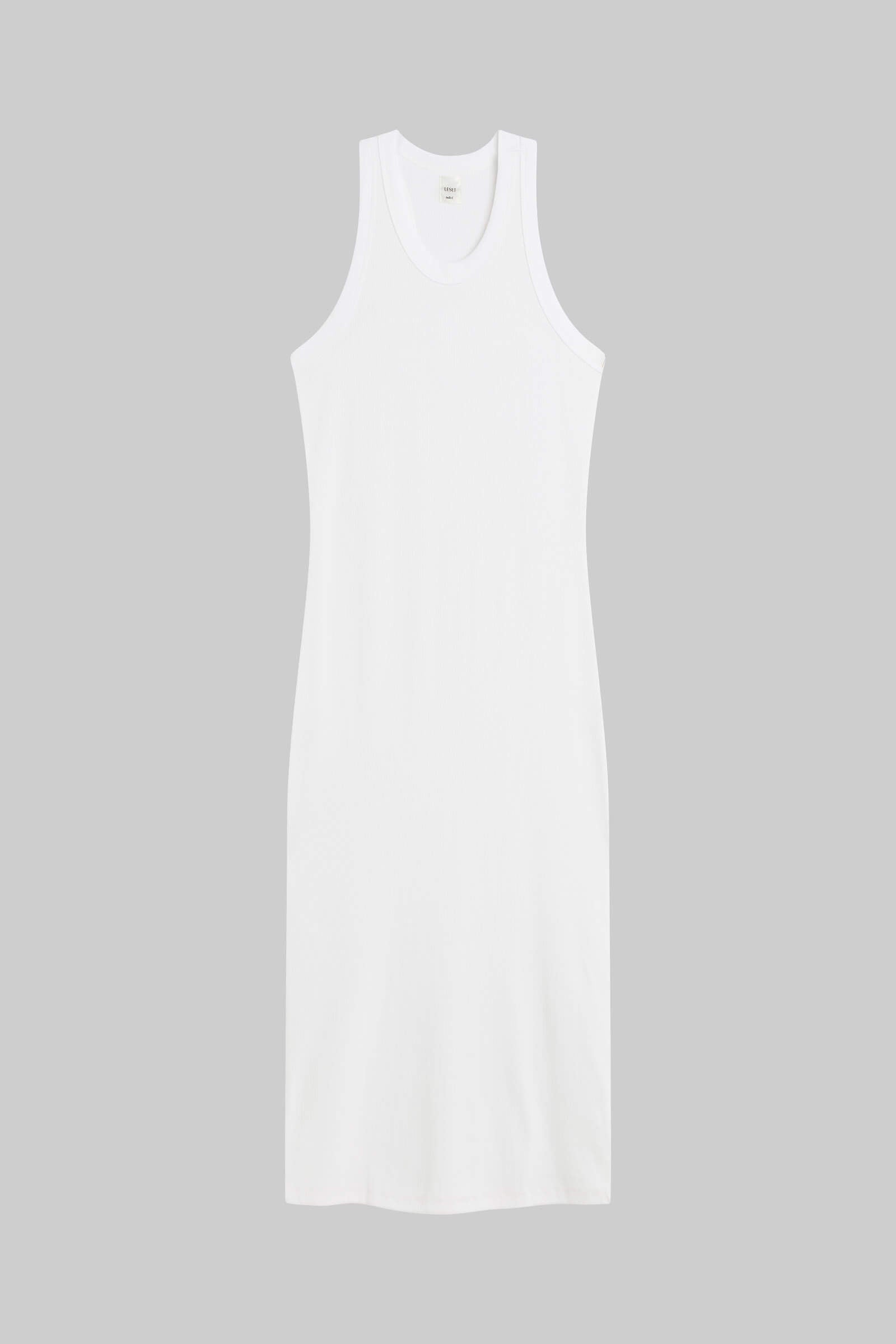 LESET Kelly Racerback Midi Dress White XL