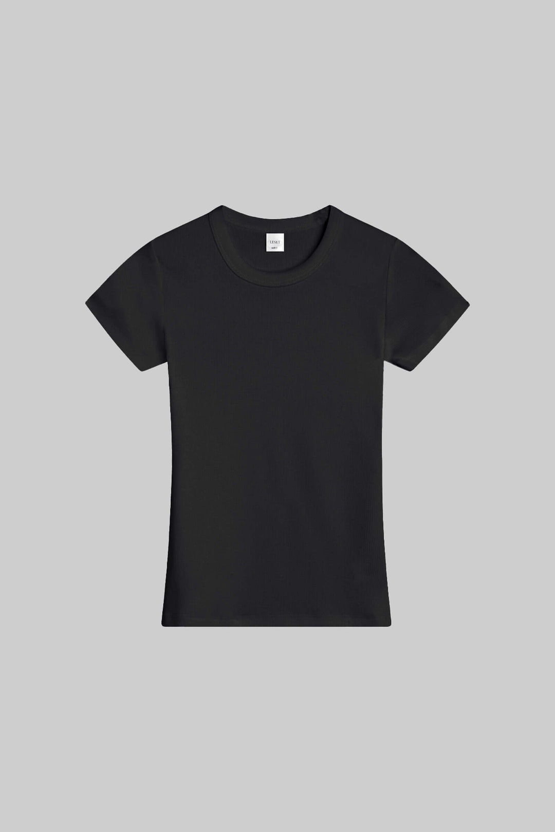 トップス KELLY LESET Kelly Slim Fit Tee in Black in Cotton Rib