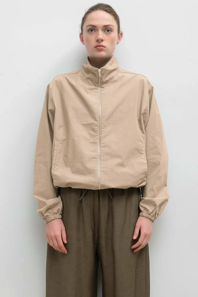 LESET Kyoto Windbreaker in Khaki in Cotton