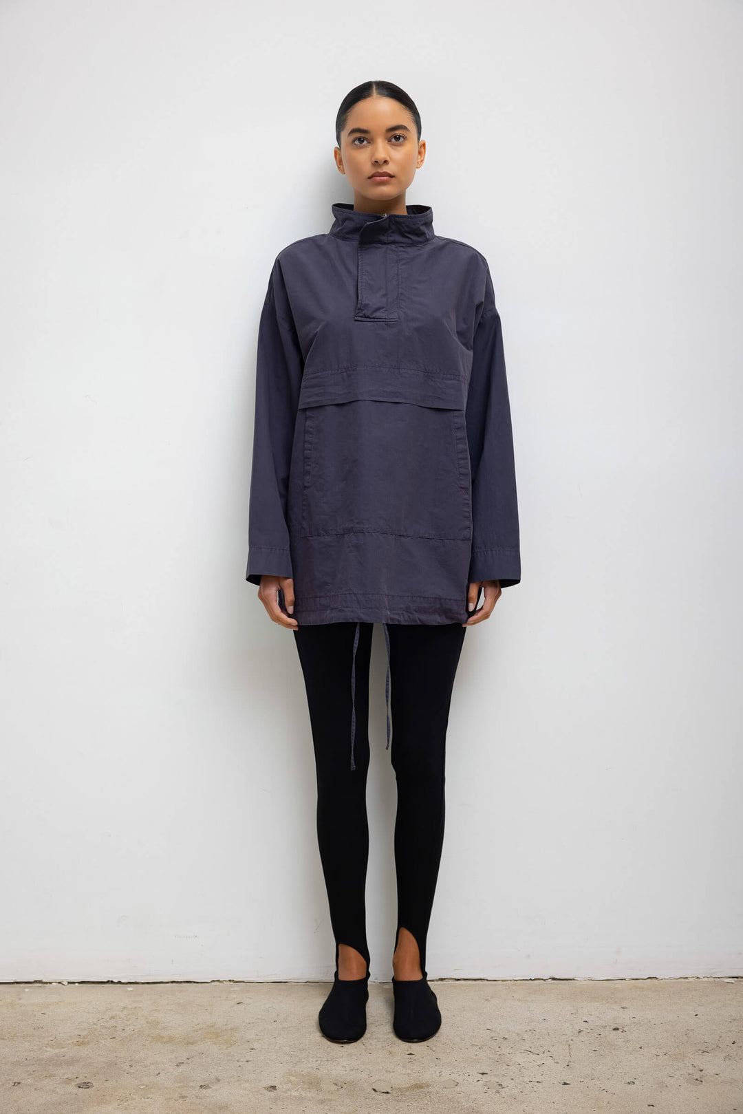 LESET Kyoto Anorak in Nuit in Cotton