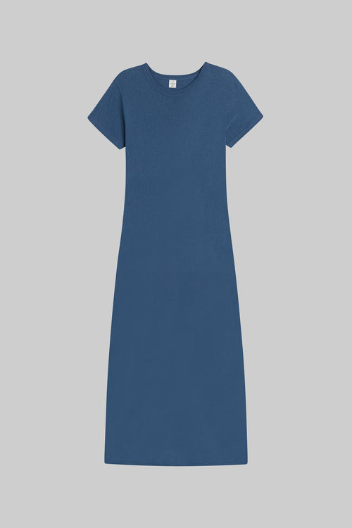 LESET Laura Maxi Dress in Denim in Cotton LESET Laura Maxi Dress in Denim in Cotton