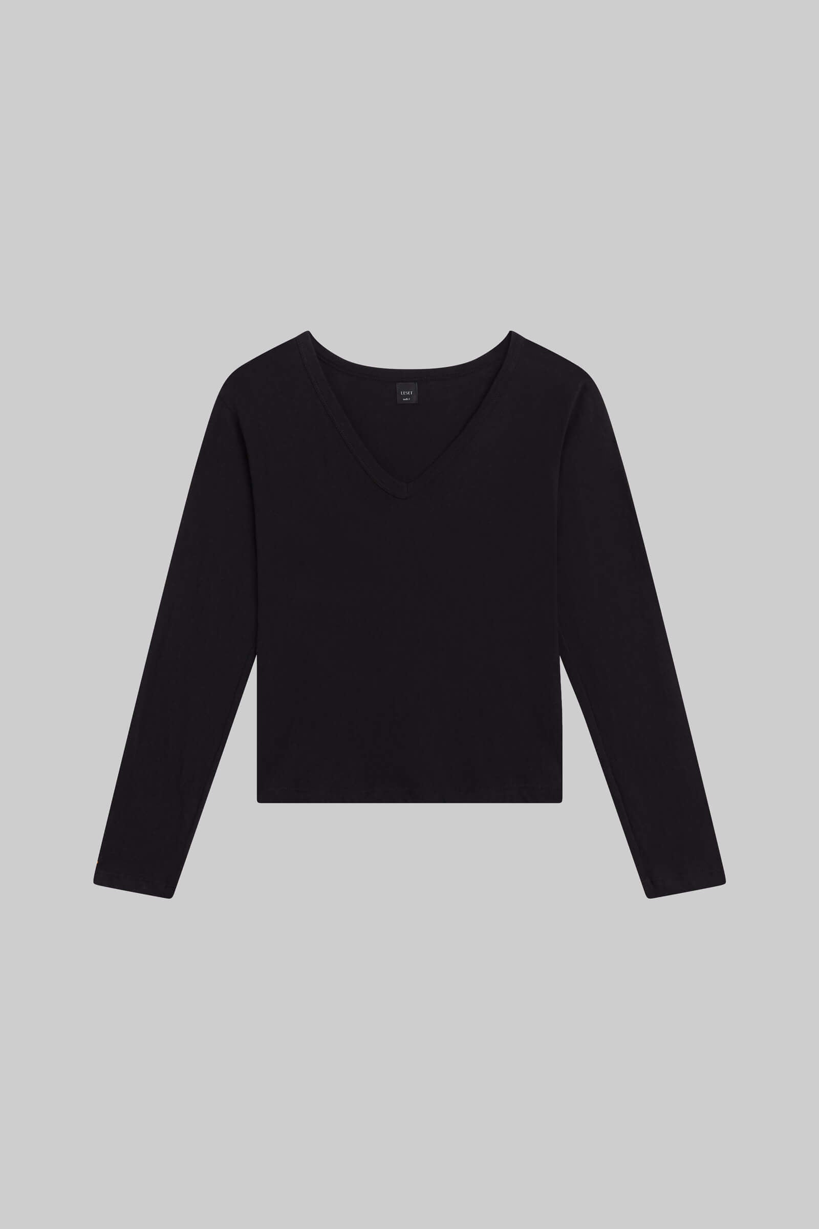Laura V Neck Long Sleeve-2