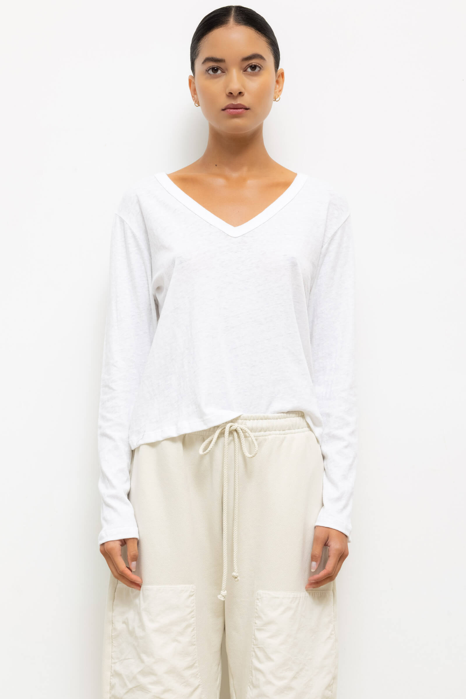 Laura V Neck Long Sleeve