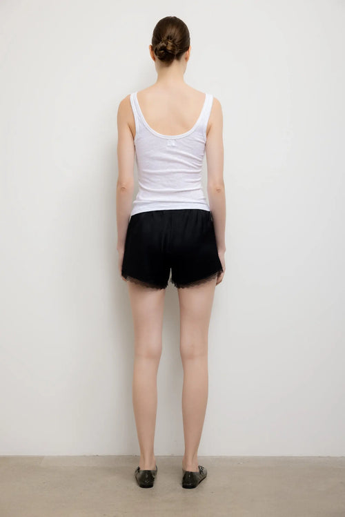 Laura Scoop Neck Tank - White - Image 6