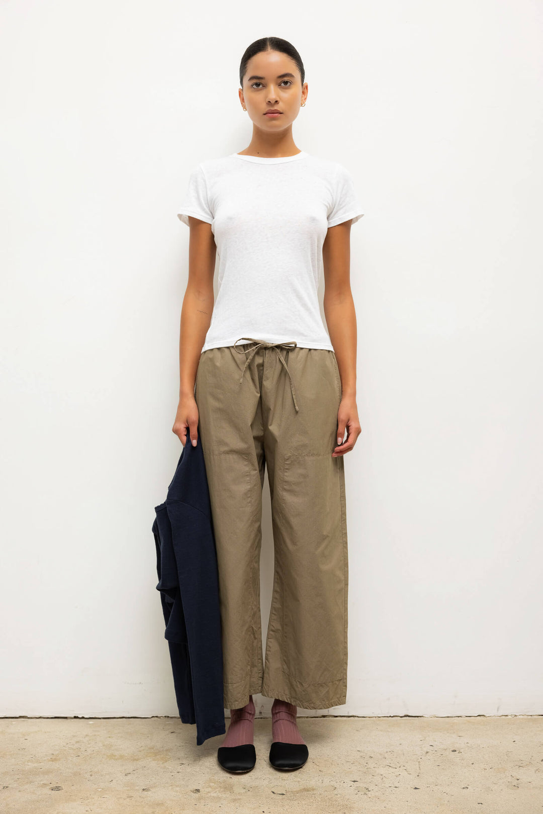 LESET Kyoto Carpenter Pant in Birch in Cotton