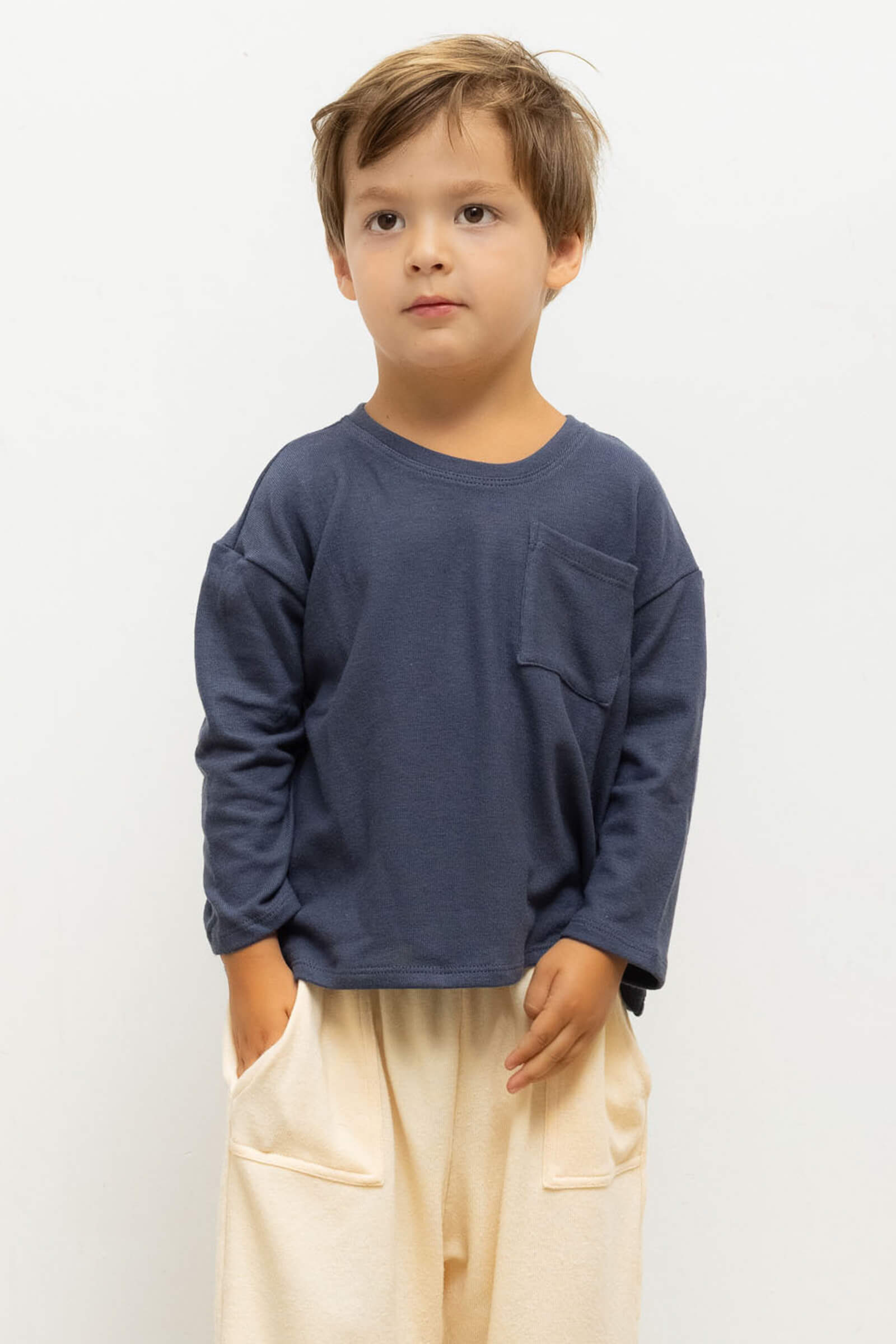 Lauren Bebe Long Sleeve Pocket Tee