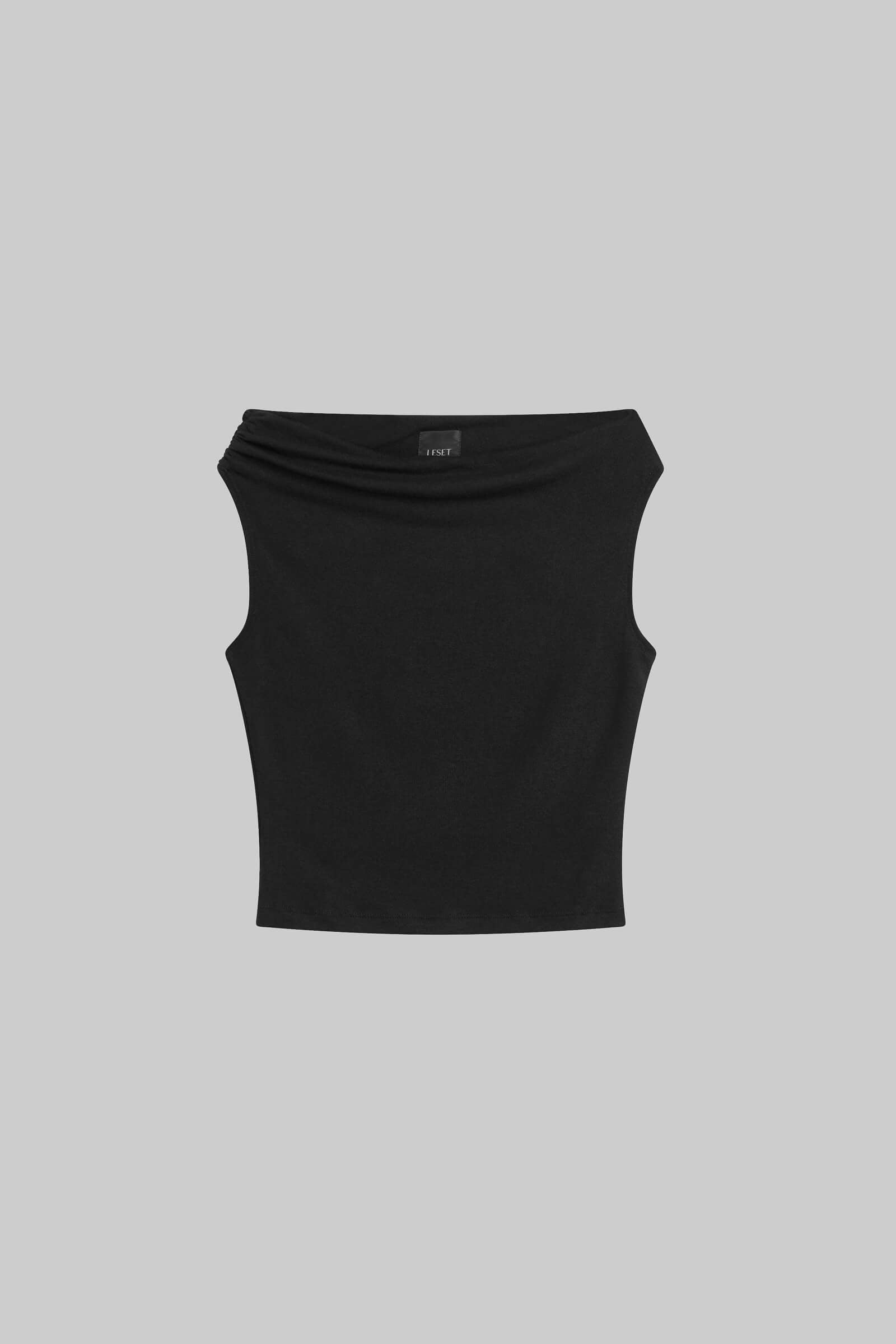 Pre-Order: Lauren Ruched Asymmetrical Shoulder Top-2
