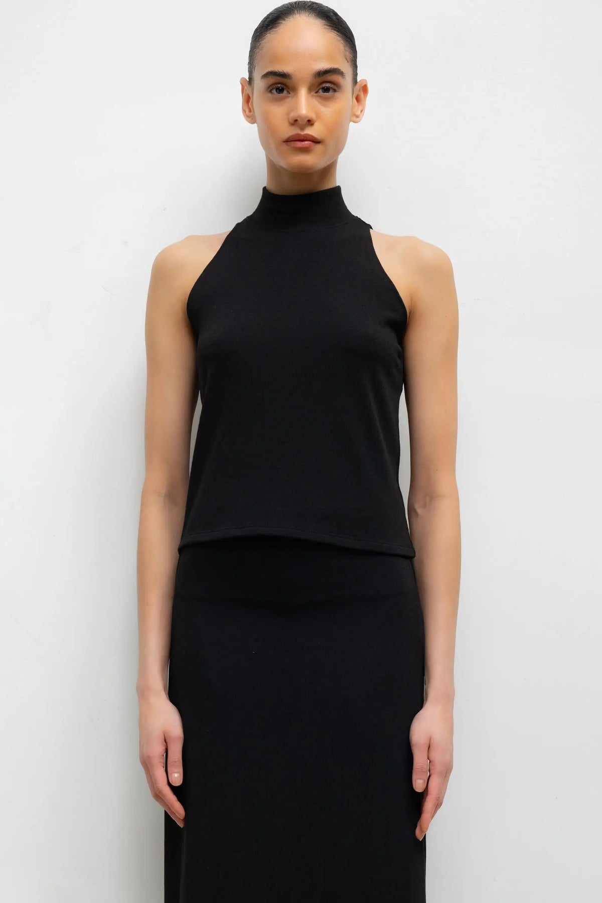 Lauren 90'S Sleeveless Turtleneck - Black - Image 1