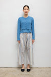 Yoshi Stripe Crop Drawstring Pant