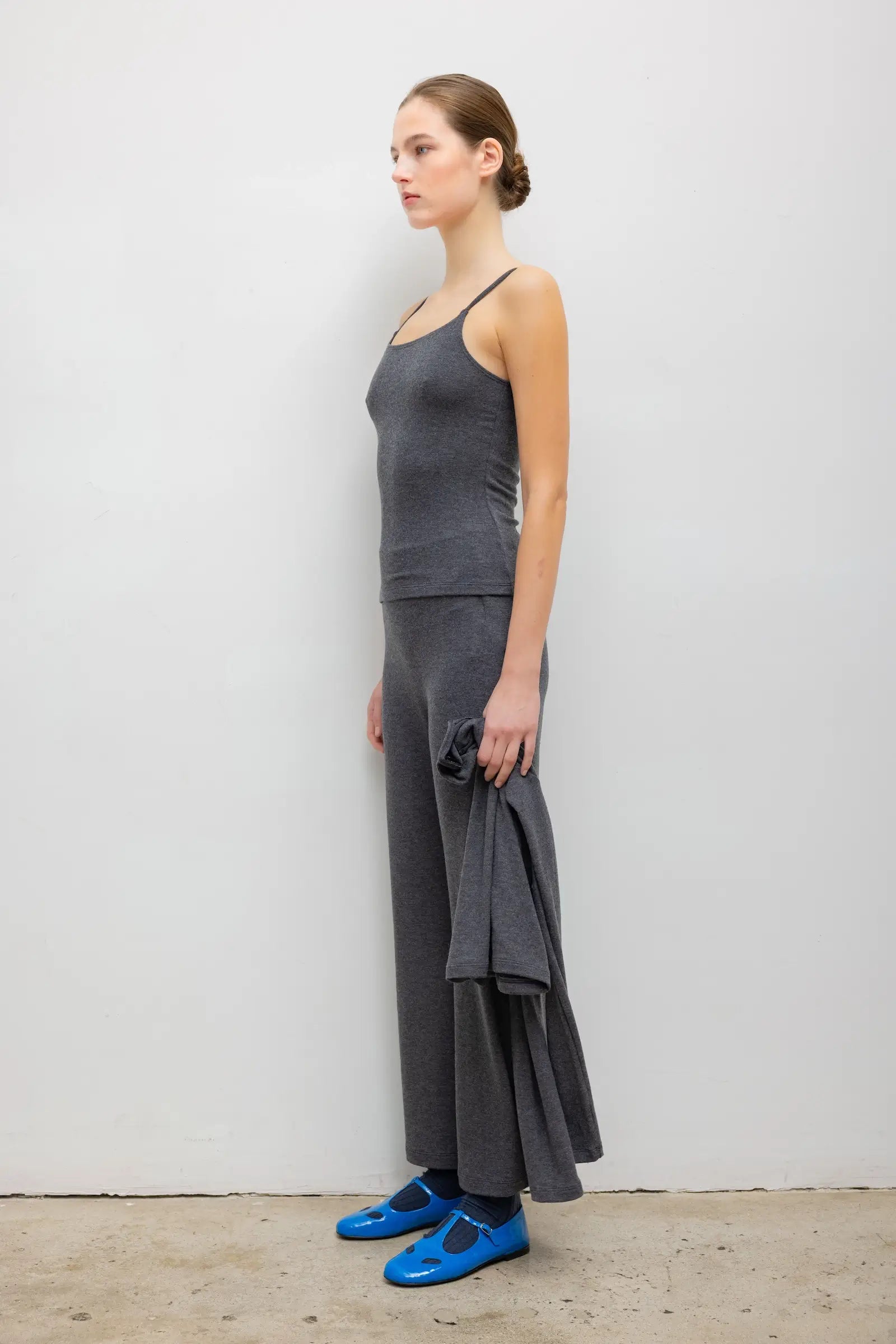 Lauren Crop Flare Pant - Charcoal - Image 4