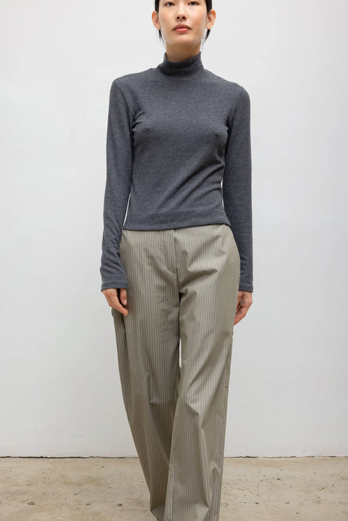 Lauren Long Sleeve Turtleneck - Charcoal - Image 5