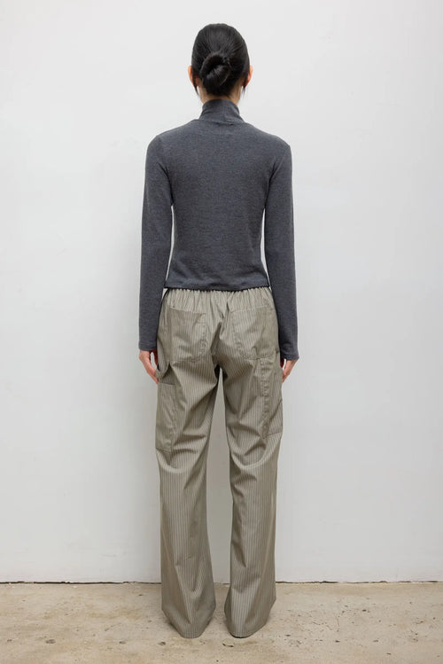 Lauren Long Sleeve Turtleneck - Charcoal - Image 7