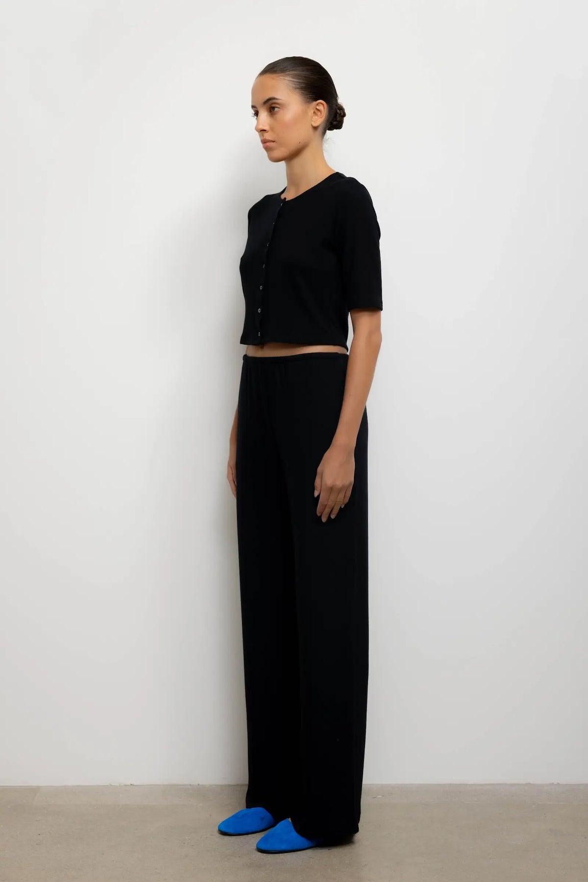 Lauren Mid Sleeve Cardigan - Black - Image 6