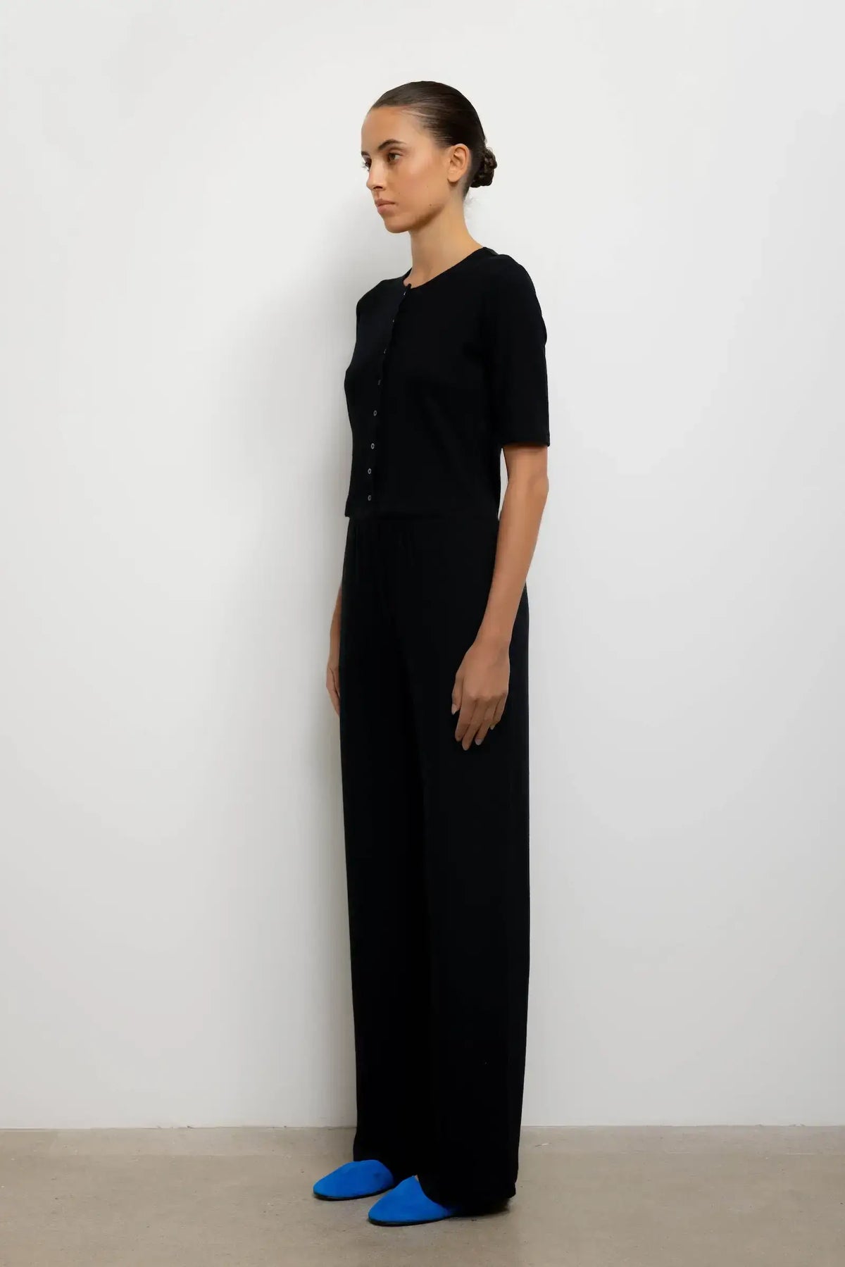 Lauren Mid Sleeve Cardigan - Black - Image 6