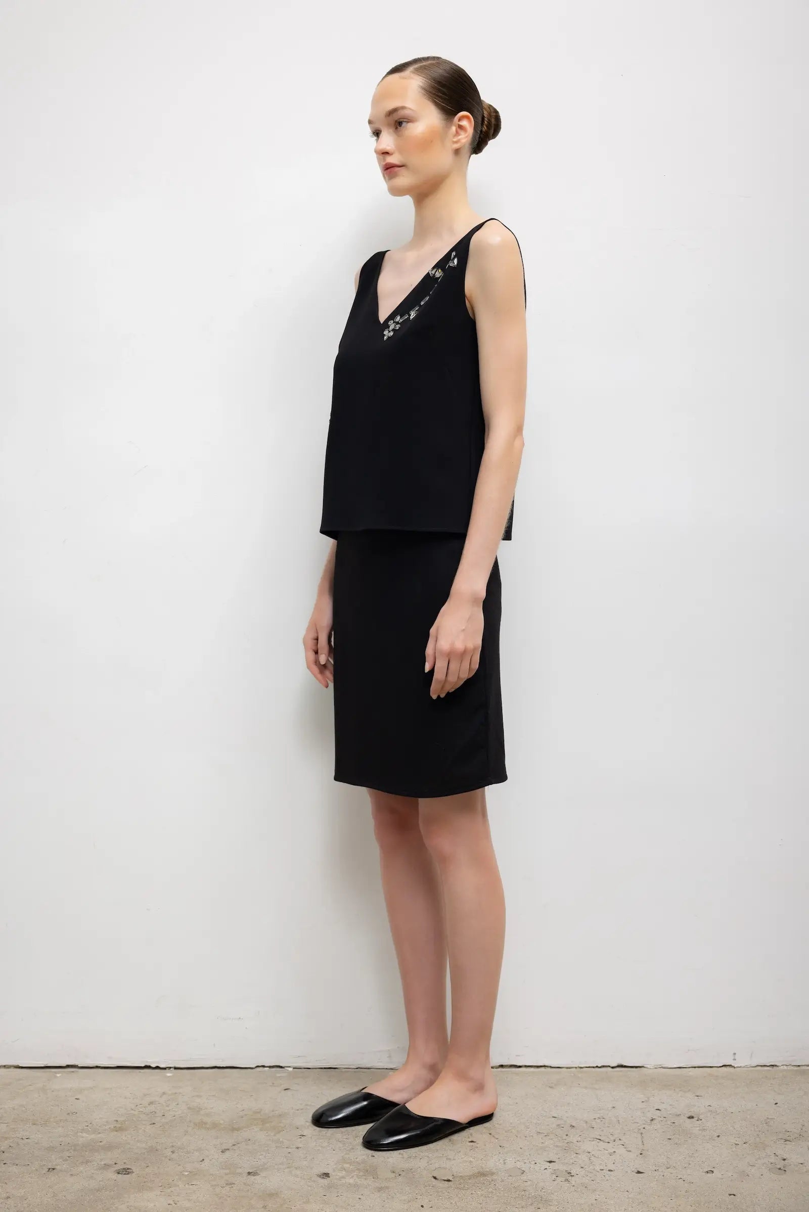 Lauren Pencil Skirt - Black - Image 5