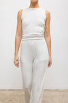 Pointelle Sleeveless Crew