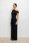 Lauren Ruched Asymmetrical Shoulder Top