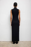 Lauren Sleeveless Turtleneck Maxi Dress