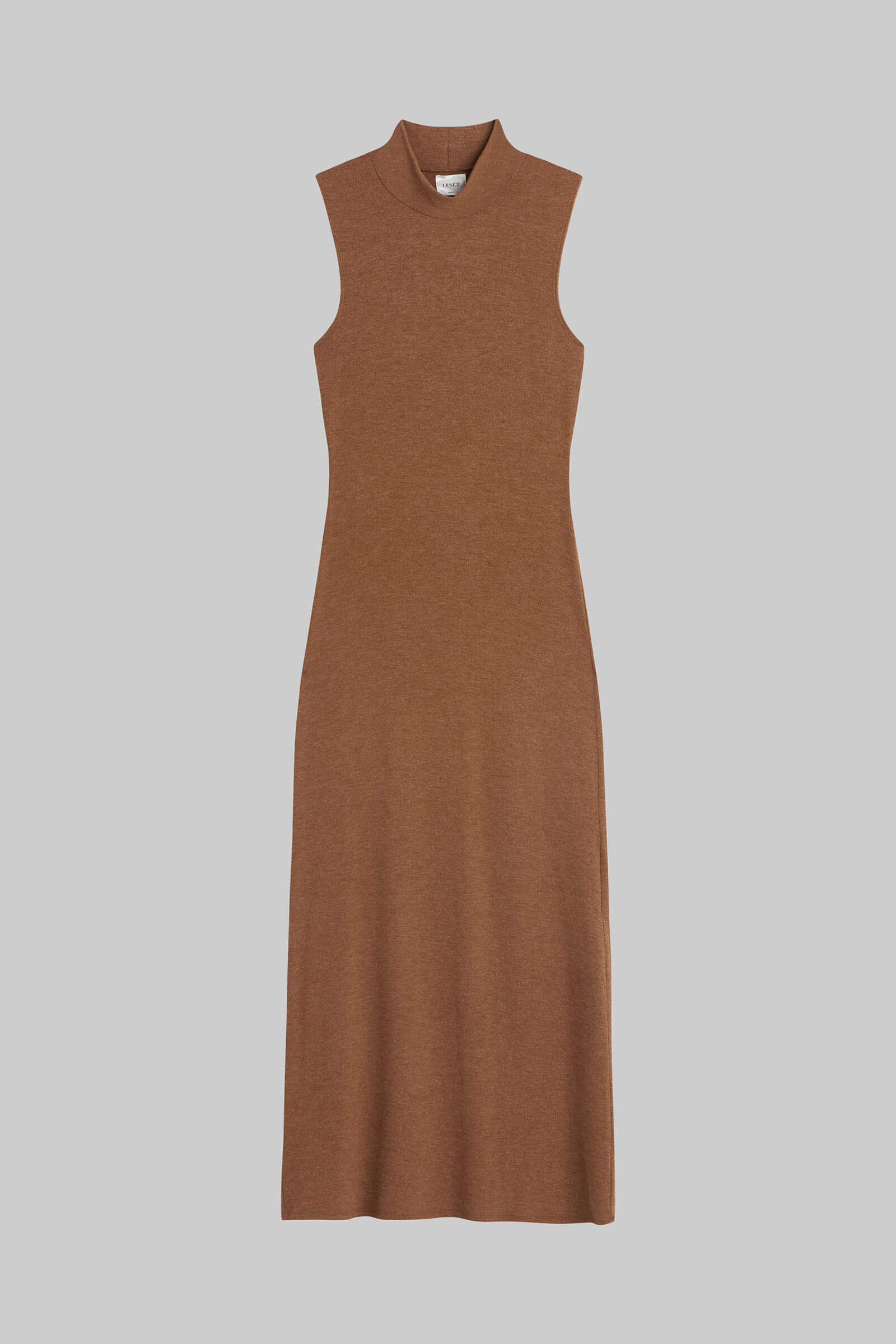 Lauren Sleeveless Turtleneck Maxi Dress-2