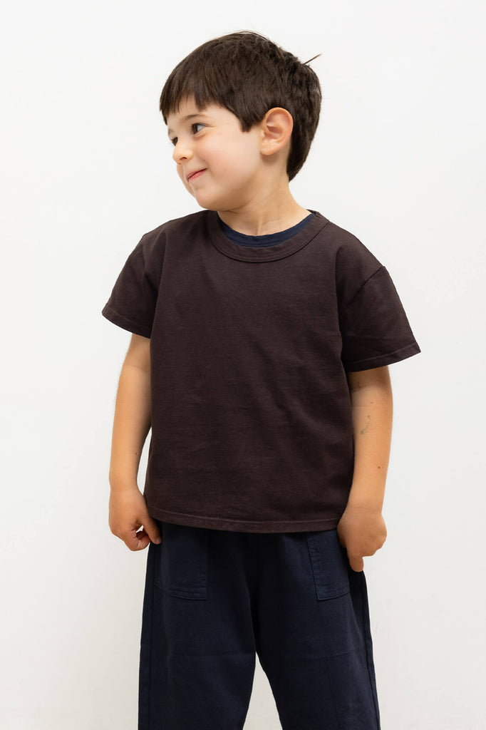 LESET Bebe Margo Tee in Chocolate in Cotton