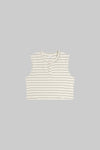 Margo Stripe Sleeveless Henley