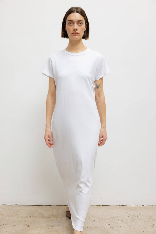 leset maxi dress LESET Margo Maxi Dress in White in Cotton