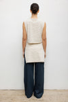 Margo Stripe Sleeveless Henley