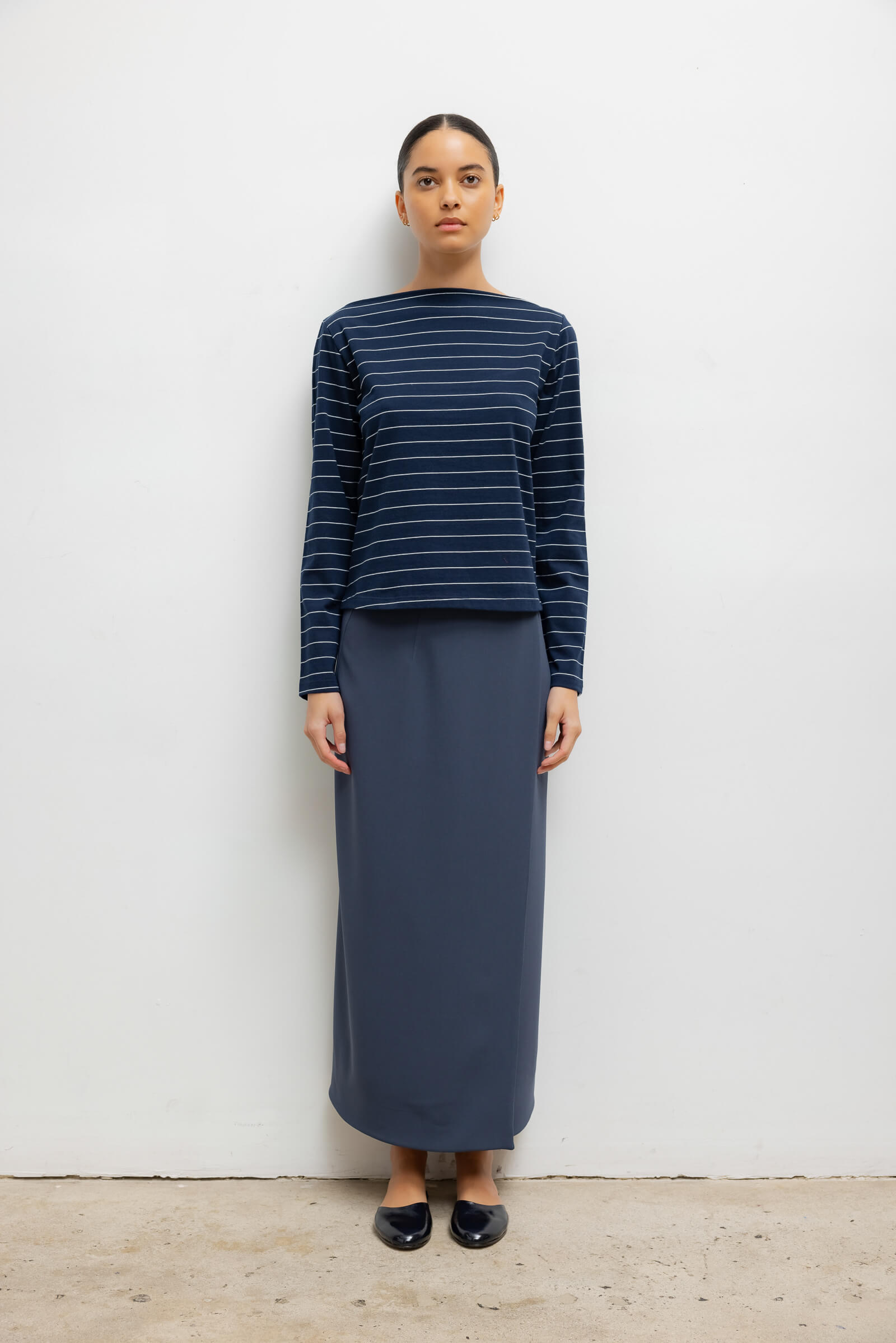 Margo Stripe Long Sleeve Boatneck-2