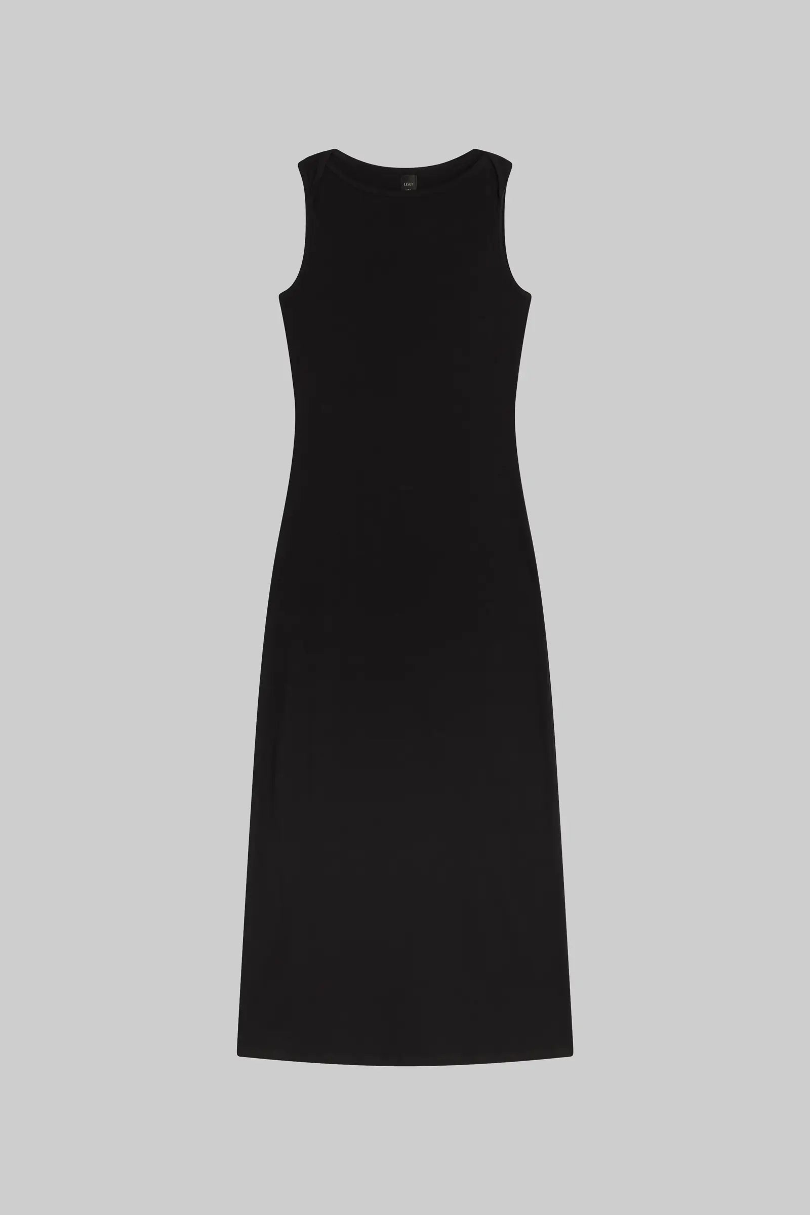 Nando Boatneck Maxi Dress in Black in Cotton LESET Nando Boatneck Maxi Dress in Black in Cotton LESET