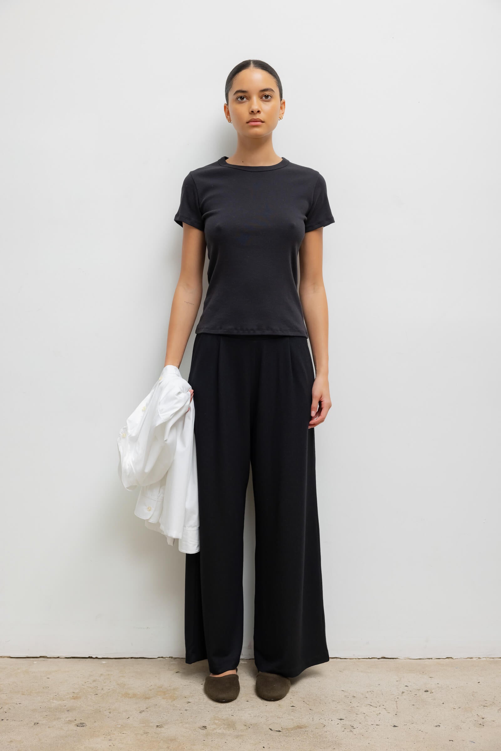 Pre-Order: Lauren Crop Pleated Pocket Pant